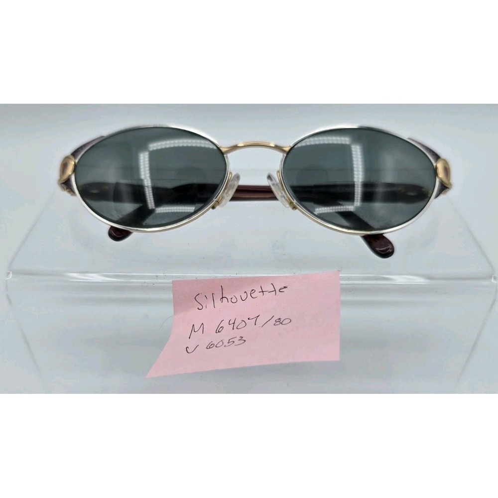 Silhouette Eyeglasses M 6407 /80 V 6053 Gold/Red Oval Austria 54[]18 130‎ Frame